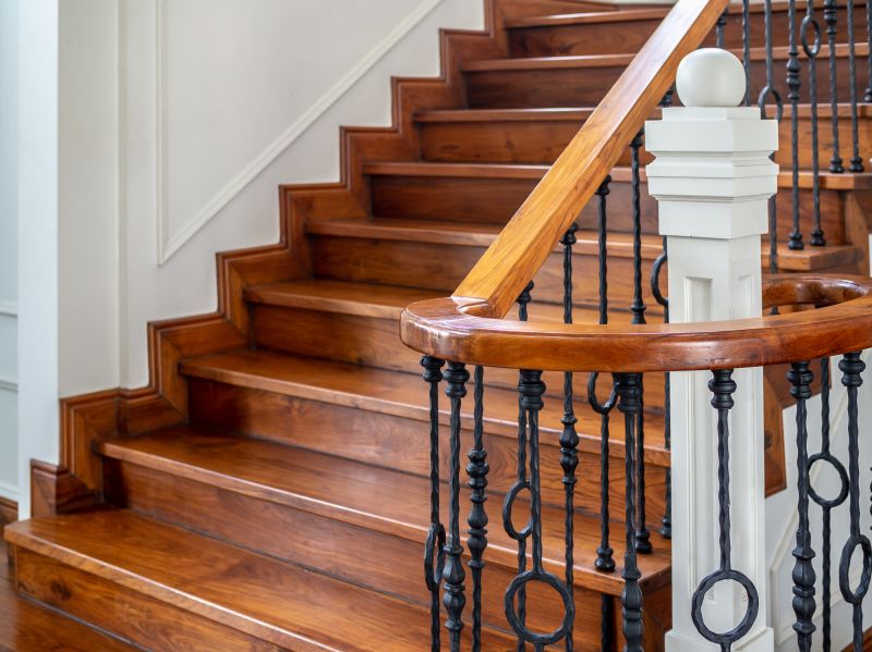 Elegant Hardwood Staircase